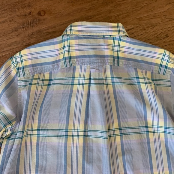 Chaps by Ralph Lauren Blue Yellow Lavender Plaid Button Down Shirt Women… - Picture 7 of 13